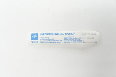Medline SYR100197 Hypodermic Ndle 19G x 1.5inch